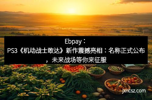 Ebpay：PS3《机动战士敢达》新作震撼亮相：名称正式公布，未来战场等你来征服！